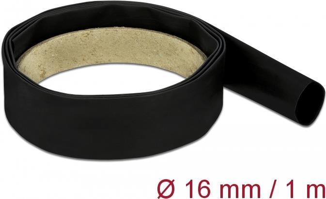 Delock Guaina termorestringente 1 m x 16 mm nera