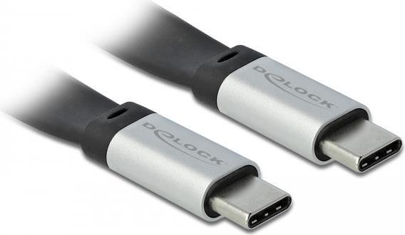 Delock Cavo a nastro FPC USB 3.2 Gen 2 da USB tipo C a USB tipo C 22 cm PD 3 A E-Marker