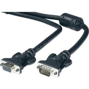 Belkin SVGA Monitor - VGA-Verlängerungskabel - HD-15 (VGA) (M) bis HD-15 (VGA) (W) - 1.8 m - geformt, Daumenschrauben