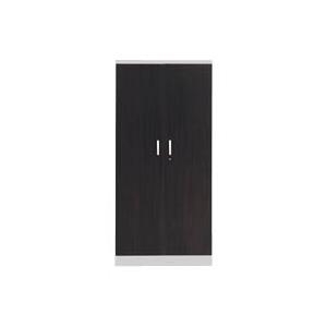 STAHLSCHRANK LICHTGRAU/WENGE (100108)