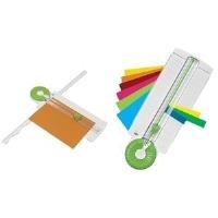 WEDO Rollenschneider 12-in-1 Comfortline, weiß / apfelgrün zum Schneiden von Papier, Fotos, Karton von 80-300 g/qm, - 1 Stück (79 6500)