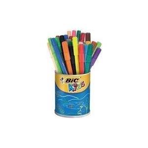BIC KIDS Fasermaler Visa, 36er Runddose auswaschbare Tinte, Ventillierte Kappe, Strichstärke: - 1 Stück (829012)
