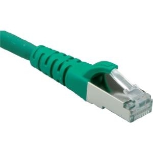 ROLINE - Patch-Kabel - RJ-45 (M) - RJ-45 (M) - 15 m - SFTP, PiMF - CAT 6a - gepresst, verseilt, glatt, halogenfrei - grün, RAL 6029 (21.15.1948)