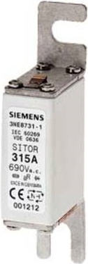 Fusibile Siemens NH 250 A 00 (3NE8 727-1)