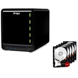 Drobo 5C DAS System 5-Bay 30TB inkl. 5x 6TB WD RED WD60EFRX 1 x USB 3.0 Typ C - 5x SATA Einschübe für HDD/SSD 3.5  - Hot-swap Unterstützung - inkl. 5x 6TB WD RED WD60EFRX -  (DDR4A31 +5X 6TB WD)