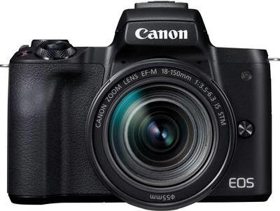 Canon EOS M50 - Digitalkamera - spiegellos - 24.1 MPix - APS-C - 4K / 25 BpS - 8.3x optischer Zoom EF-S 18-150mm IS STM-Objektiv - Wi-Fi, NFC, Bluetooth - Schwarz