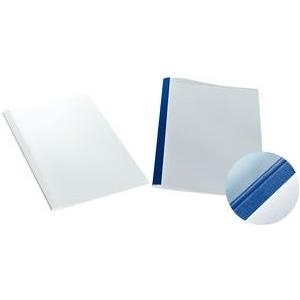 LEITZ Thermobindemappe Leinenoptik, DIN A4, 1,5 mm, weiß Rückseite: aus Karton, 200 g-qm (39210)