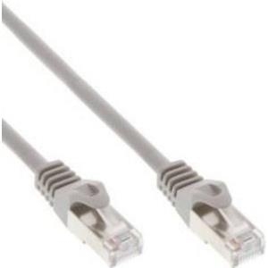 InLine - Patch-Kabel - RJ-45 (M) bis RJ-45 (M) - 30,0m - UTP - CAT 5e - geformt, ohne Haken - Grau (71430L)