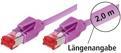 exertis Connect - Patch-Kabel - RJ-45 (M) bis RJ-45 (M) - 1 m - SFTP - CAT 6 - halogenfrei - Erikaviolett