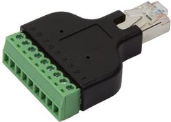 RJ45 Stecker - Terminal Block, schwarz/grün 8 Pol RJ45 Stecker - 8 Pol Terminal Block, - 1 Stück (MP0050) RJ45 Stecker - Terminal Block, schwarz/grün 8 Pol RJ45 Stecker - 8 Pol Terminal Block, - 1 Stück (MP0050)