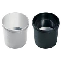 helit Kunststoff-Papierkorb schwer entflammbar, 12 Liter Sicherheitspapierkorb aus PP, mit unbrennbarem Alu-Einsatz, - 1 Stück (H6107895)