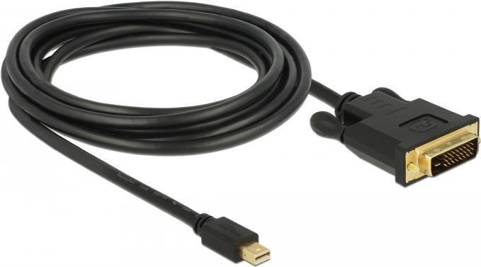 DeLOCK 83990 cavo e adattatore video 3 m Mini DisplayPort DVI-D Nero (Delock - video adapter cable - Mini Di)