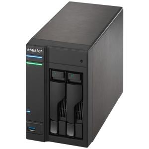 ASUSTOR AS-302T - NAS-Server - SATA 6Gb/s - HDD - RAID 0, 1, JBOD - Gigabit Ethernet - iSCSI (90IX0021-BW3S10)