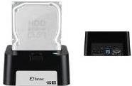 FANTEC MR-U3E - Speicher-Controller mit One-Touch-Backup, schraubenfreies Design, Ein/Aus-Schalter - 6,4 cm/8,9 cm gemeinsam genutzt (2.5/3.5 gemeinsam genutzt) - SATA 3Gb/s - eSATA, USB3.0 - Schwarz (1598) (B-Ware)