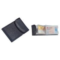 Alassio Kredit- und Visitenkartenetui, Leder, schwarz mit Druckknopfverschluss, für ca. 10 Karten (42002)