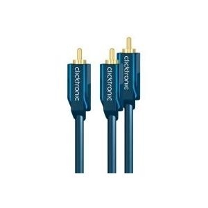 ClickTronic Casual Series - Subwoofer-Kabel - RCA (M) bis RCA x 2 (M) - 5 m
