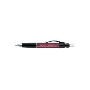 FABER-CASTELL Druckbleistift GRIP PLUS 1314, metallic-rot Minenstärke: 1,4 mm, mit Radierer extra lang, ergonomisch (131431)
