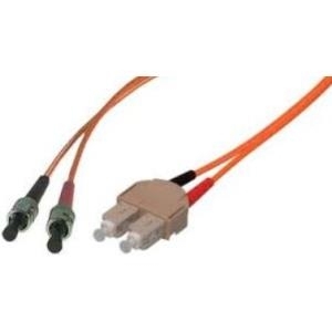 Tecline Fröhlich + Walter - Patch-Kabel - ST multi-mode (M) - SC multi-mode (M) - 2 m - Glasfaser - 50/125 Mikrometer - OM2 - orange (75202)