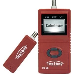 Testboy 28 Kabel-Prüfgerät, Kabeltester Geeignet für USB, -RJ11und RJ45, -BNC Leitungen (Testboy 28)