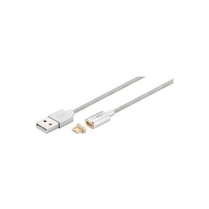MicroConnect - USB-Kabel - Micro-USB Typ B (M) bis USB (M) - USB 2.0 - 1.2 m - Silber