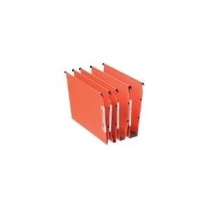Esselte Orgarex Hängemappe Kraftpapier 220 g/m² rechteckiger Boden 30 mm Kapazität 330 mm breit orange - 25 Stück (21629)