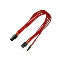 Nanoxia - Netzteil - PCI-Express-Stromversorgung, 6-polig (W) - 8-poliger PCI Express-Stromanschluss mit abnehmbarem 2-poligem Abschnitt (M) - 30cm - Rot (900300023)