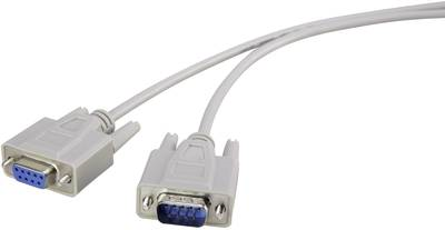 Renkforce Seriell Verlängerungskabel [1x D-SUB-Stecker 9pol. - 1x D-SUB-Buchse 9pol.] 4 m Beige Renkforce (RF-3566200)