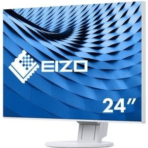EIZO FlexScan EV2451-WT - LED-Monitor - 60.5 cm (23.8) - 1920 x 1080 Full HD (1080p) - IPS - 250 cd/m² - 1000:1 - 5 ms - HDMI, DVI-D, VGA, DisplayPort - Lautsprecher - weiß