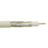 Wentronic Goobay 100 dB Koax-Antennenkabel, 2x geschirmt, CCS, Class A, Weiß, 100 m - Class A getestet, für digitale SAT- und BK-Kabelanlagen (67096)