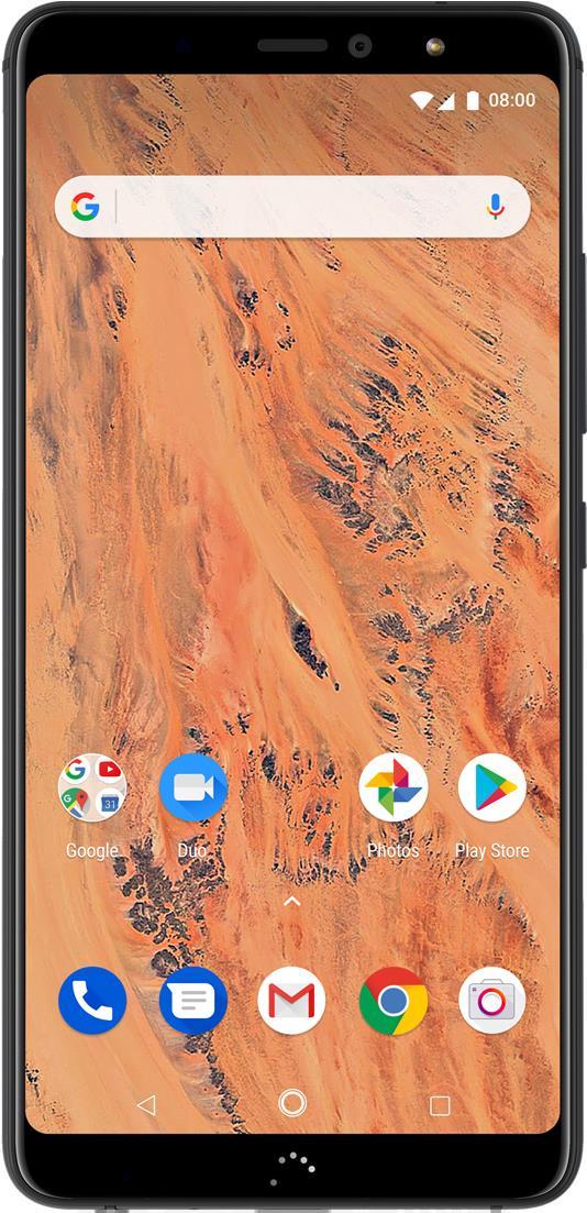 BQ Aquaris X2 - Android One - Smartphone - Dual-SIM - 4G LTE - 32 GB - microSDXC slot - GSM - 5.65 - 2160 x 1080 Pixel (428 ppi (Pixel pro )) - LTPS IPS - RAM 3 GB - 12 MP (8 MP Vorderkamera) - Android - schwarz/karbonschwarz (C000314)