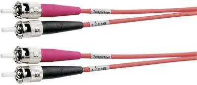 Telegärtner Glasfaser LWL Anschlusskabel [1x ST-Stecker - 1x ST-Stecker] 50/125µ Multimode OM4 1 m Telegärtner (L00810A0014)