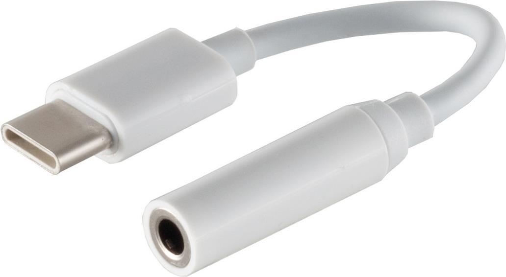 Adattatore audio USB C di connettività USB analogo bianco (14-05020)