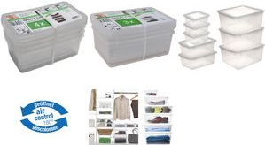 keeeper Aufbewahrungsboxen-Set bea, 3x 18 Liter, PP Deckel mit Air-Control-System zur Belüftung der Boxen, - 1 Stück (3003100100000)