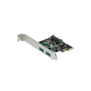 VALUE PCI-Express-Karte, USB 3.0, 2 Ports, SATA-Poweranschluß (15.99.2111)
