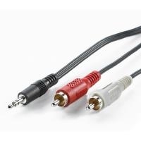 VALUE 3,5mm (ST)-zu-Cinch (2x ST) Kabel 5m (11.99.4345)