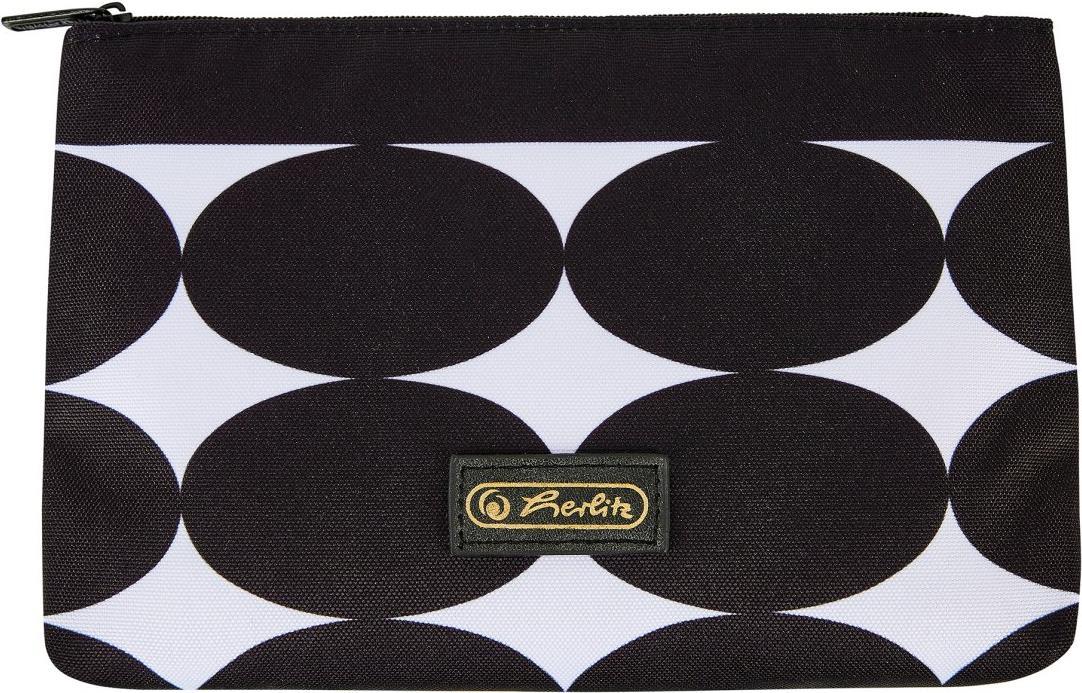 Herlitz 50039128 astuccio per matita Astuccio portamatite Poliestere Nero Bianco (50039128)