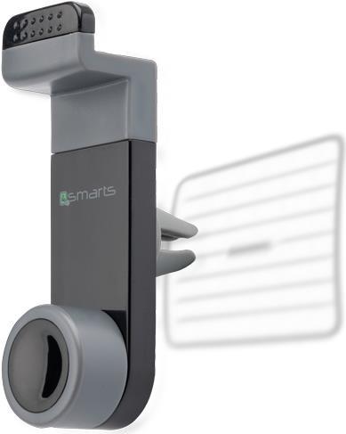 4smarts Snapclip - Handy/Smartphone - Navigator - Auto - Passive Halterung - Schwarz - Lean-on - Horizontal/Vertical (4SH9116)