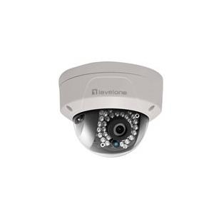 LevelOne FCS-3086 - Netzwerk-Überwachungskamera - Kuppel - Außenbereich - Vandalismussicher / Wetterbeständig - Farbe (Tag&Nacht) - 4 MP - 2688 x 1520 - feste Brennweite - Audio - LAN 10/100 - MJPEG, H.264 - Gleichstrom 12 V / PoE