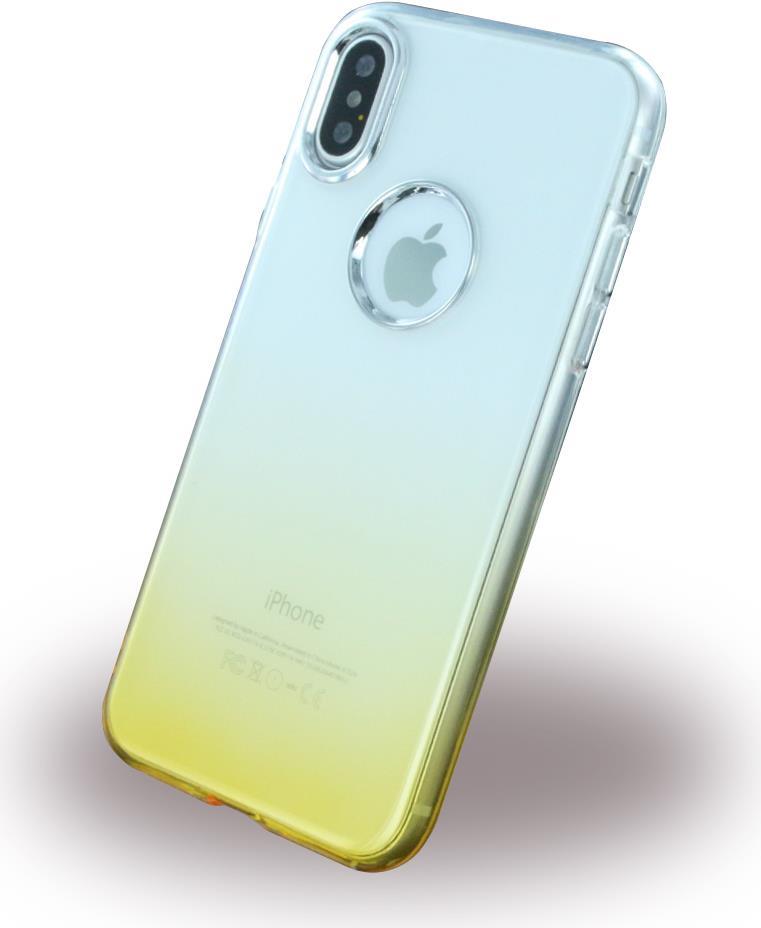 Ruber Soft - Silikon Case - Apple iPhone X - Gold