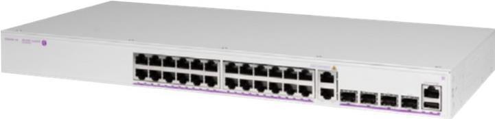 Alcatel-Lucent OmniSwitch 6360-P24X - Switch - L3 - managed - 24 x 10/100/1000 (PoE+) + 2 x combo 10 Gigabit SFP+/RJ-45 + 2 x 10 Gigabit SFP+ (Uplink) - an Rack montierbar - PoE+ (380 W)