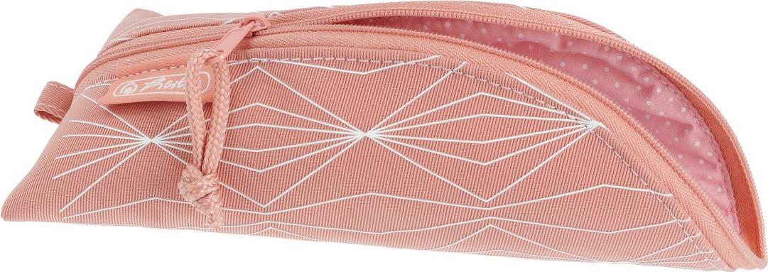 Herlitz 50038602 astuccio per matita Astuccio portamatite Cotone PU pelle Rosa Bianco (50038602)