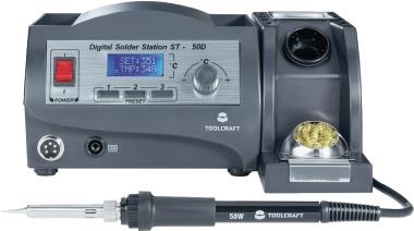 TOOLCRAFT Lötstation digital 50 W ST-50D +150 bis +450 °C (791787)