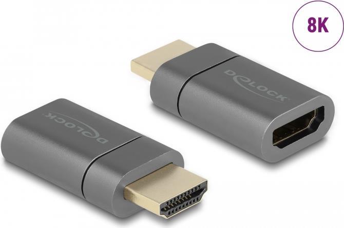 DeLOCK Adattatore magnetico HDMI maschio per femmina 8K 60 Hz (Delock HDMI adapter)