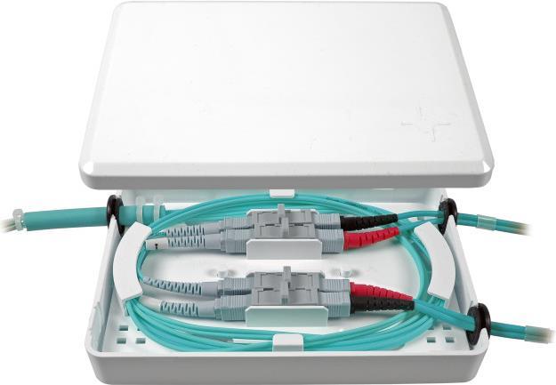 Micro-Spleißbox f. 4 SCsKuppl. und für 5 Crimpspleisse (53701.1V2)