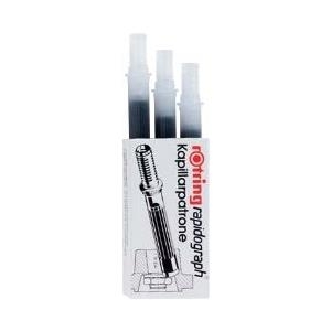 rotring Kapillarpatrone für rapidograph, Farbe: schwarz Inhalt: 3 Patronen (S0194640)