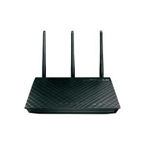 ASUS RT-N66U - Wireless Router - 4-Port-Switch - GigE - 802.11a/b/g/n - Dual-Band