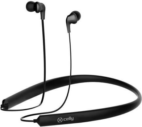 Celly BHNECKBK - Ohrhörer mit Mikrofon - im Ohr - hinter dem Nacken angebracht - Bluetooth - kabellos - Schwarz