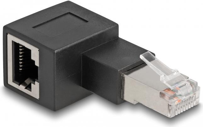 Ã¢â‚¬Â¢ 1 x RJ45 Stecker links gewinkelt 1 x RJ45 Buchse Ã¢â‚¬Â¢ 1:1 verbunden Ã¢â‚¬Â¢ Cat.6A Spezifika