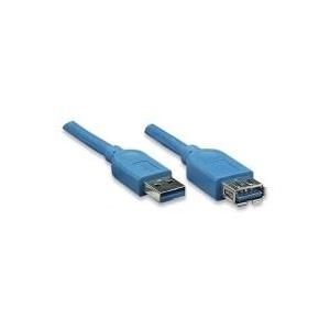 Good Connections - USB-Verlängerungskabel - 9-polig USB Typ A (M) - 9-polig USB Typ A (W) - 3 m (USB 3.0) - Blau (2711-B03)