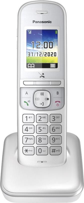 Telefono cordless Panasonic KX-TGH710GG - argento perla